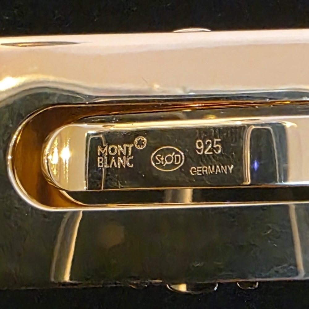 Montblanc Gold Vermeil/ 925 Silver Money Clip. Made In Germany (NWT) - Picture 14 of 17